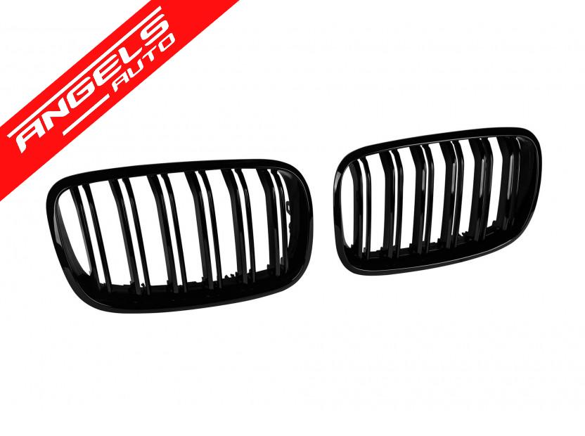 Grile duble compatibile cu BMW X5 E70 2007-2013, X6 E71 2008-2011 - imagine 2