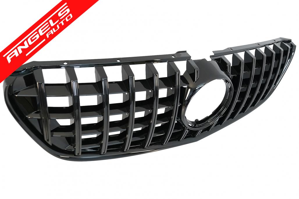 Grila compatibila cu Mercedes V-Class W447 (2014-03.2019)GT R Panamericana Look Black - imagine 3