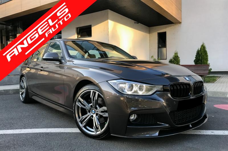 Grile Duble compatibile cu BMW Seria 3 F30 F31 (2011-up) M Look Piano Black - imagine 5