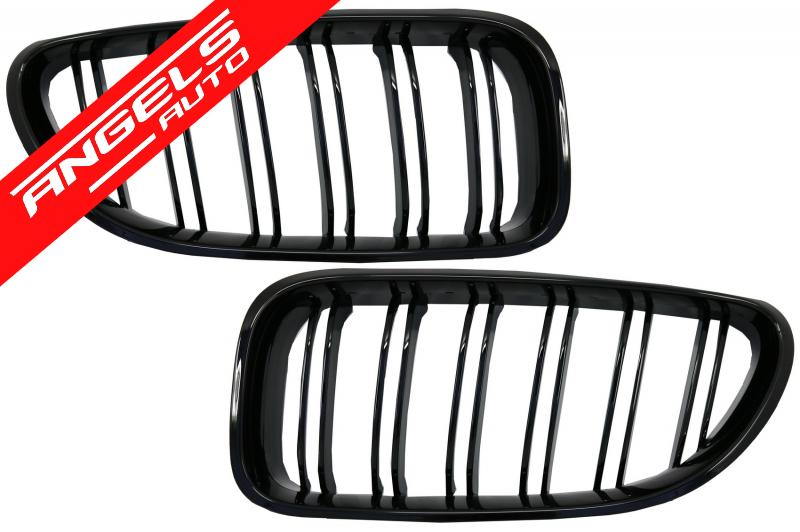 Grile Duble compatibile cu BMW Seria 6 F06 F12 F13 (2012-2018) M6 Look Piano Black