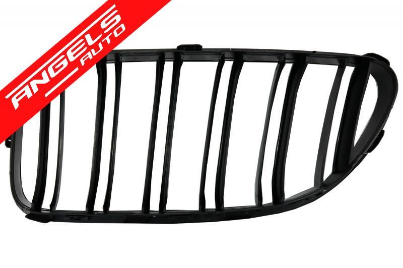 Grile Duble compatibile cu BMW Seria 6 F06 F12 F13 (2012-2018) M6 Look Piano Black - imagine 5