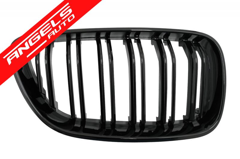 Grile Duble compatibile cu BMW F22 F23 F87 (2014-up) M Design Piano Black - imagine 3