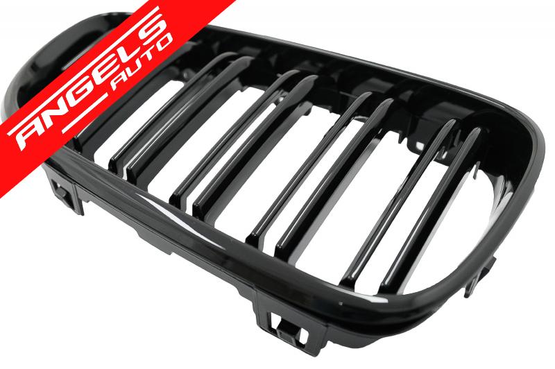Grile Duble compatibile cu BMW F22 F23 F87 (2014-up) M Design Piano Black - imagine 6