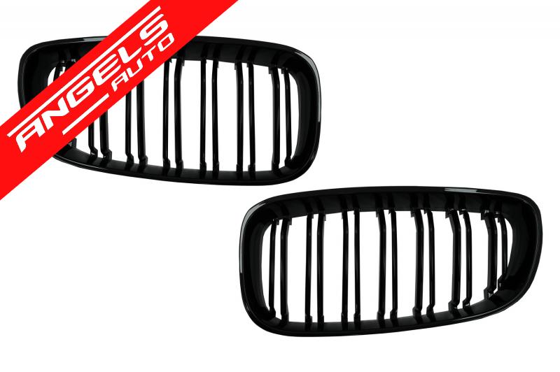 Grile Centrale Duble compatibile cu BMW Seria 3 F34 GT (2013-2020) M Look Piano Black