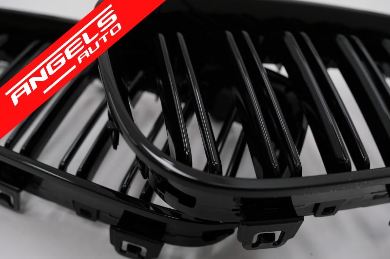 Grile Centrale Duble compatibile cu BMW Seria 3 F34 GT (2013-2020) M Look Piano Black - imagine 3