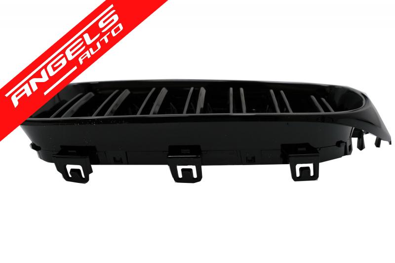 Grile Centrale Duble compatibile cu BMW Seria 3 F34 GT (2013-2020) M Look Piano Black - imagine 4