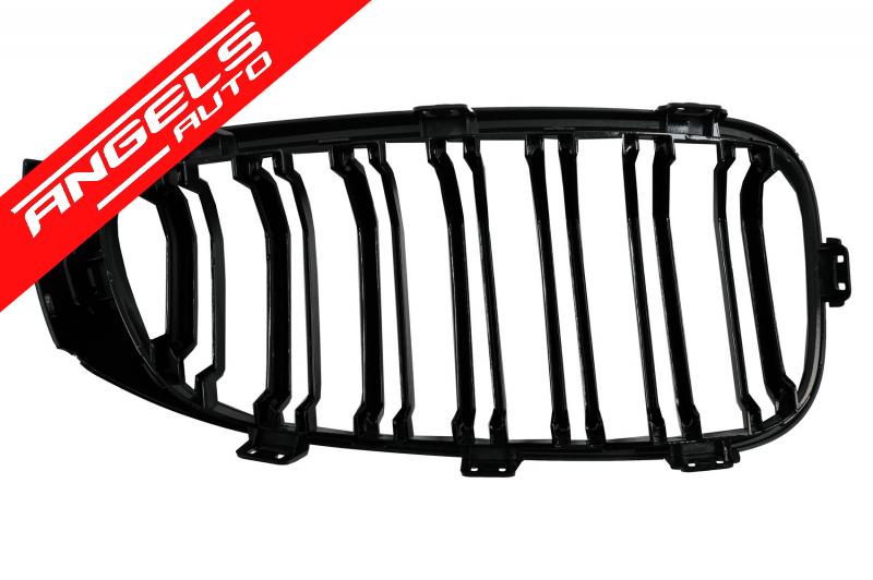 Grile Centrale Duble compatibile cu BMW Seria 3 F34 GT (2013-2020) M Look Piano Black - imagine 5