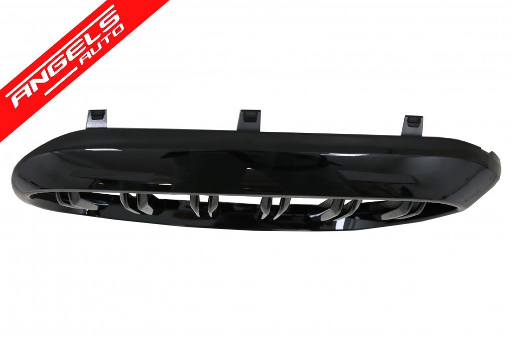 Grile duble compatibile cu BMW Seria 5 G30 G31 Sedan (2017-up) M Design Piano Black - imagine 5