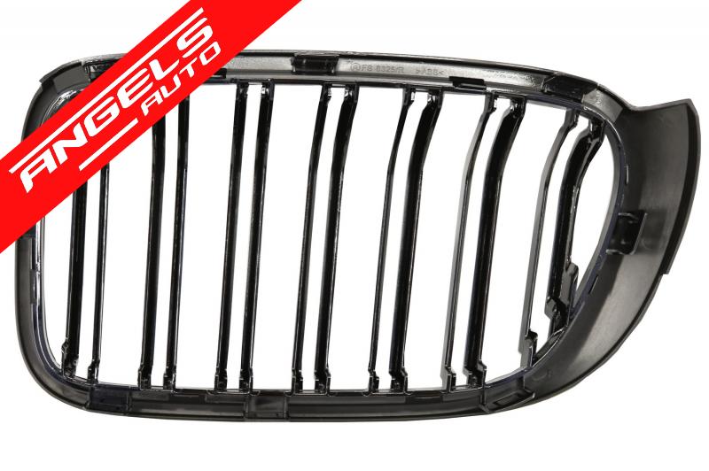 Grile duble compatibile cu BMW X3 F25 LCI (2014-2017) X4 F26 M Design Piano Black - imagine 4