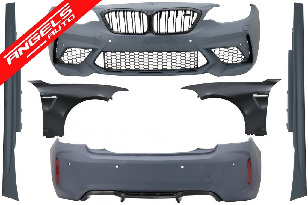 Pachet Exterior Complet compatibil cu BMW F22 F23 Coupe Cabrio (2014-2017) M2 Look