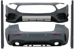 Pachet Exterior Complet compatibil cu Mercedes A-Class W177 5 Usi (2018+) A35 Design