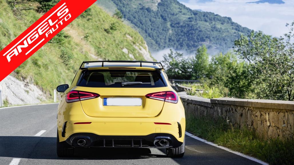 Pachet Exterior Complet compatibil cu Mercedes A-Class W177 5 Usi (2018+) A35 Design - imagine 8
