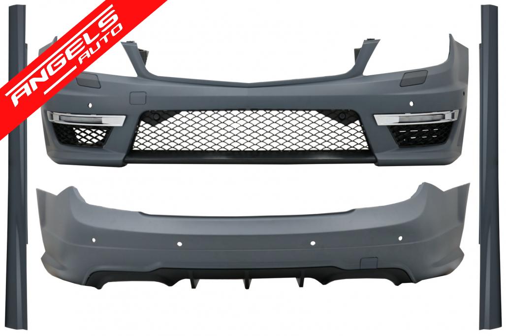 Pachet Exterior compatibil cu Mercedes C-Class C204 Coupe (2011-2015) C63 Look