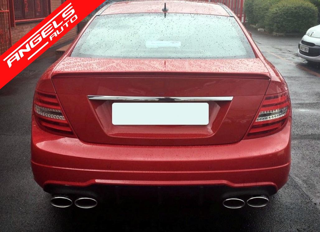 Pachet Exterior compatibil cu Mercedes C-Class C204 Coupe (2011-2015) C63 Look - imagine 7
