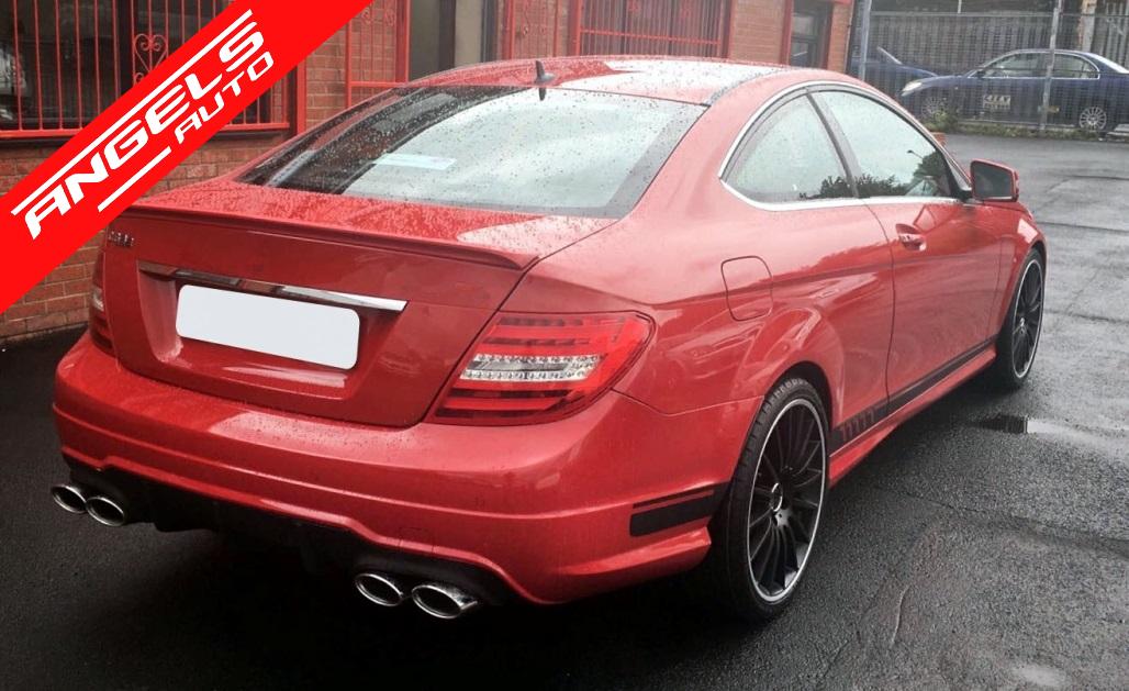 Pachet Exterior compatibil cu Mercedes C-Class C204 Coupe (2011-2015) C63 Look - imagine 8