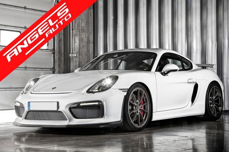 DRL Full LED Bara Fata compatibil cu Porsche CAYMAN 981C BOXSTER (2013-up) GT4 Look - imagine 6
