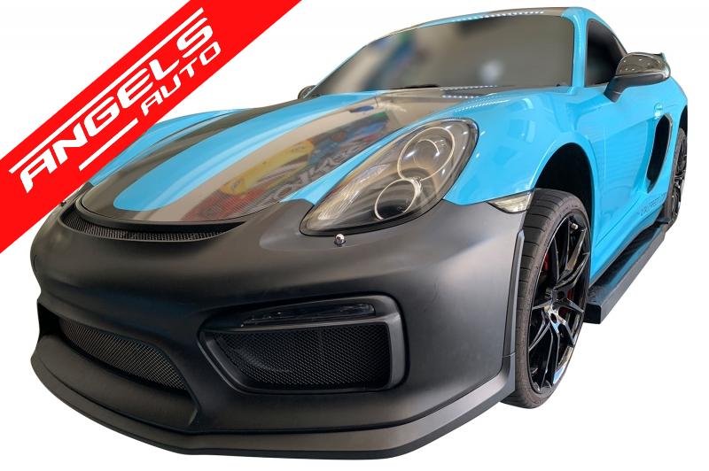 DRL Full LED Bara Fata compatibil cu Porsche CAYMAN 981C BOXSTER (2013-up) GT4 Look - imagine 7