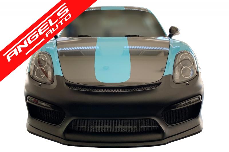 DRL Full LED Bara Fata compatibil cu Porsche CAYMAN 981C BOXSTER (2013-up) GT4 Look - imagine 8