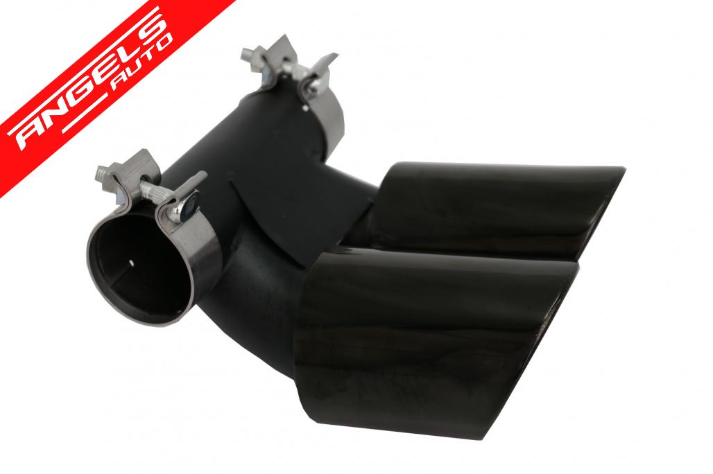 Ornamente Evacuare compatibile cu Porsche 718 Cayman/Boxster 982 (2016-) Negru Lucios - imagine 3