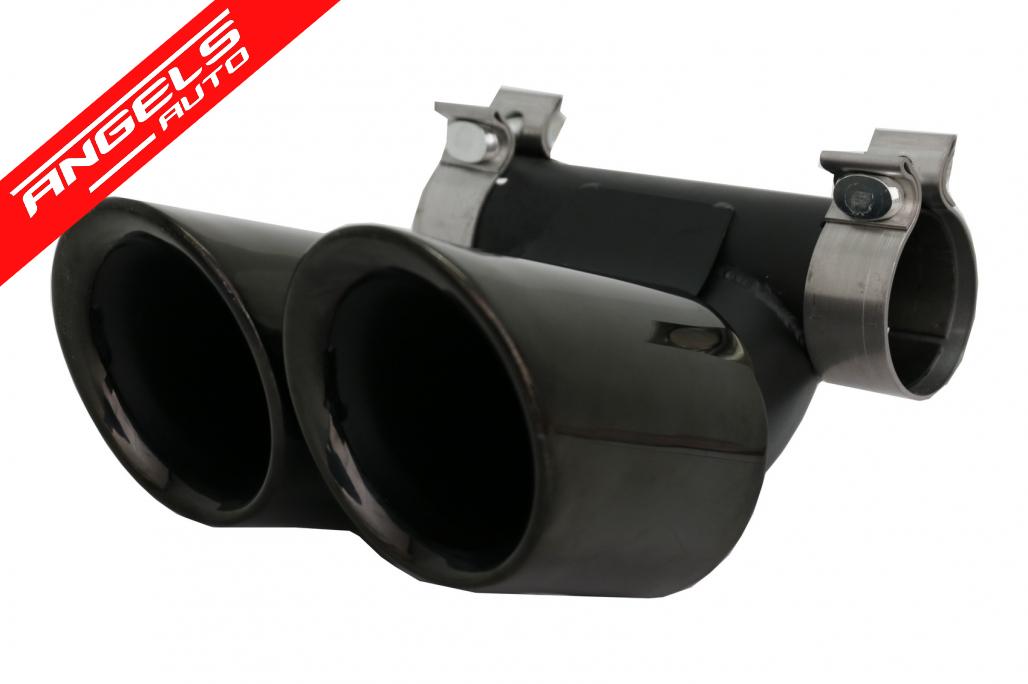 Ornamente Evacuare compatibile cu Porsche 718 Cayman/Boxster 982 (2016-) Negru Lucios - imagine 4