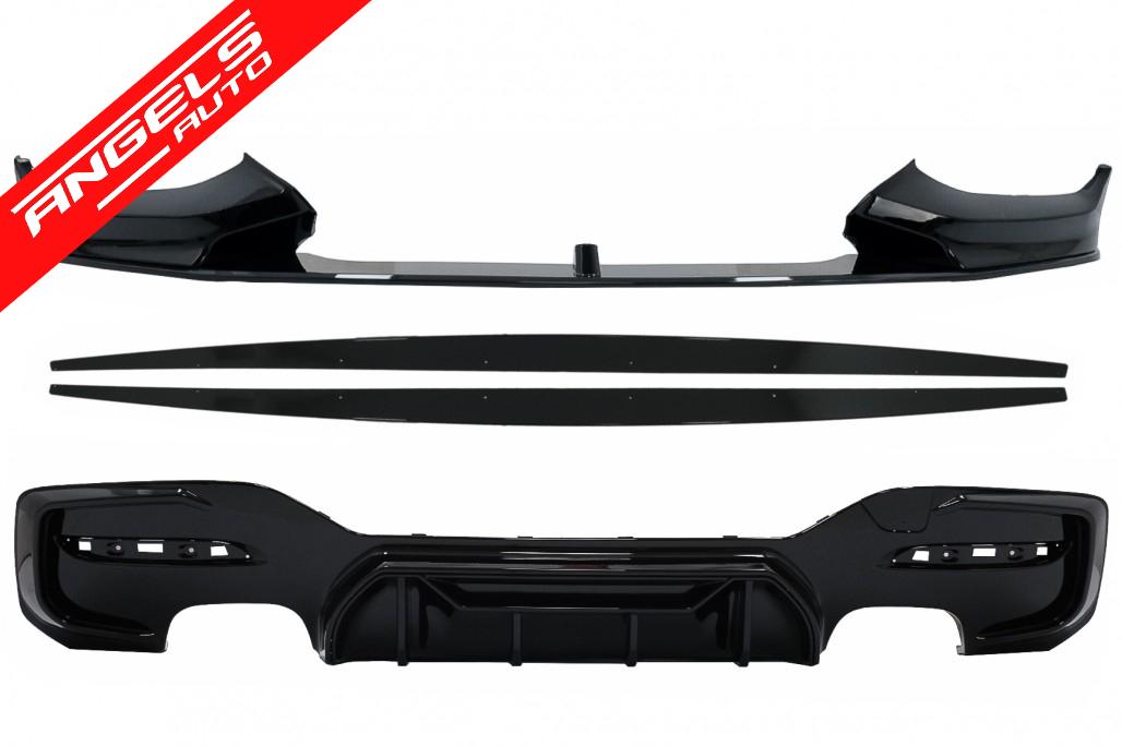Prelungire Bara Fata compatibila cu BMW F20 F21 LCI (2015-up) cu Difuzor Bara Spate