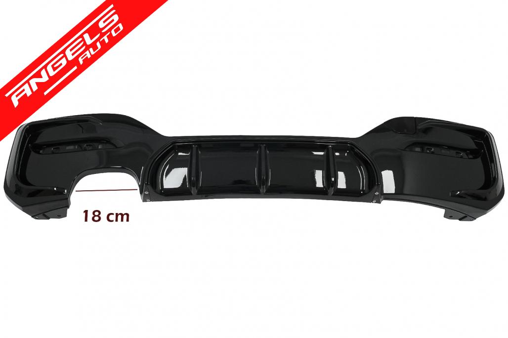 Prelungire Bara Fata compatibila cu BMW F20 F21 LCI (2015-up) cu Difuzor Bara Spate - imagine 4