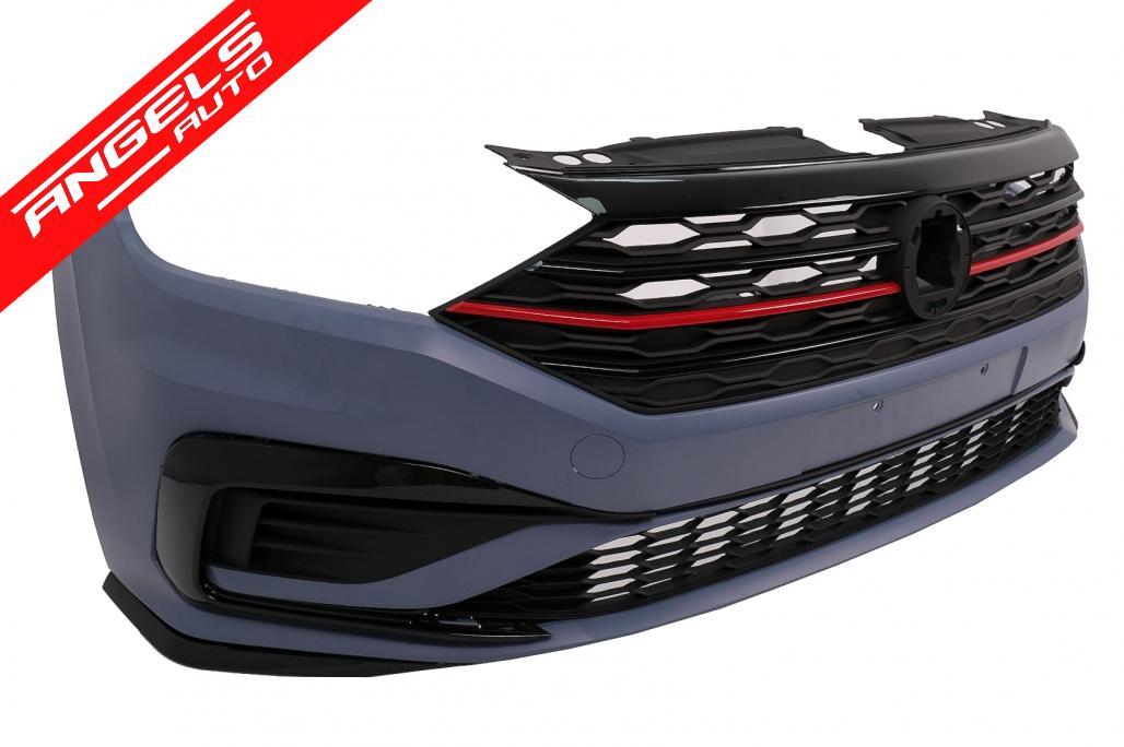 Bara fata cu Grila si Prelungire compatibila cu VW Jetta MK7 (2019-2021) GLI Look - imagine 2