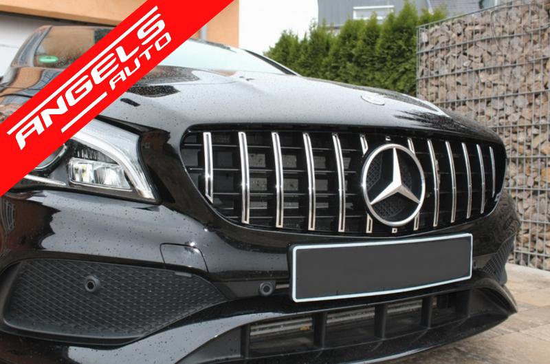 Grila compatibila cu Mercedes CLA C117 X117 W117 (2013-2018) GT-R Panamericana Design - imagine 3