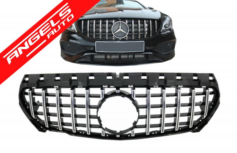 Grila compatibila cu Mercedes CLA C117 X117 W117 (2013-2018) GT-R Panamericana Design - imagine 8