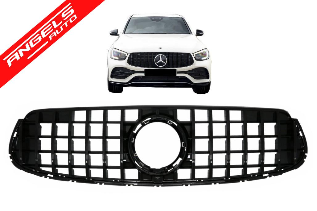 Grila Centrala compatibila cu Mercedes GLC X253 C253 (2020-up) GTR Panamericana Look - imagine 8