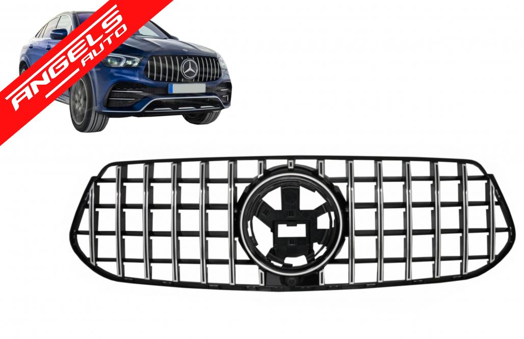 Grila Centrala compatibila cu Mercedes GLE SUV W167 V167 GLE C167 (2019-up) GTR Panamericana Look - imagine 5