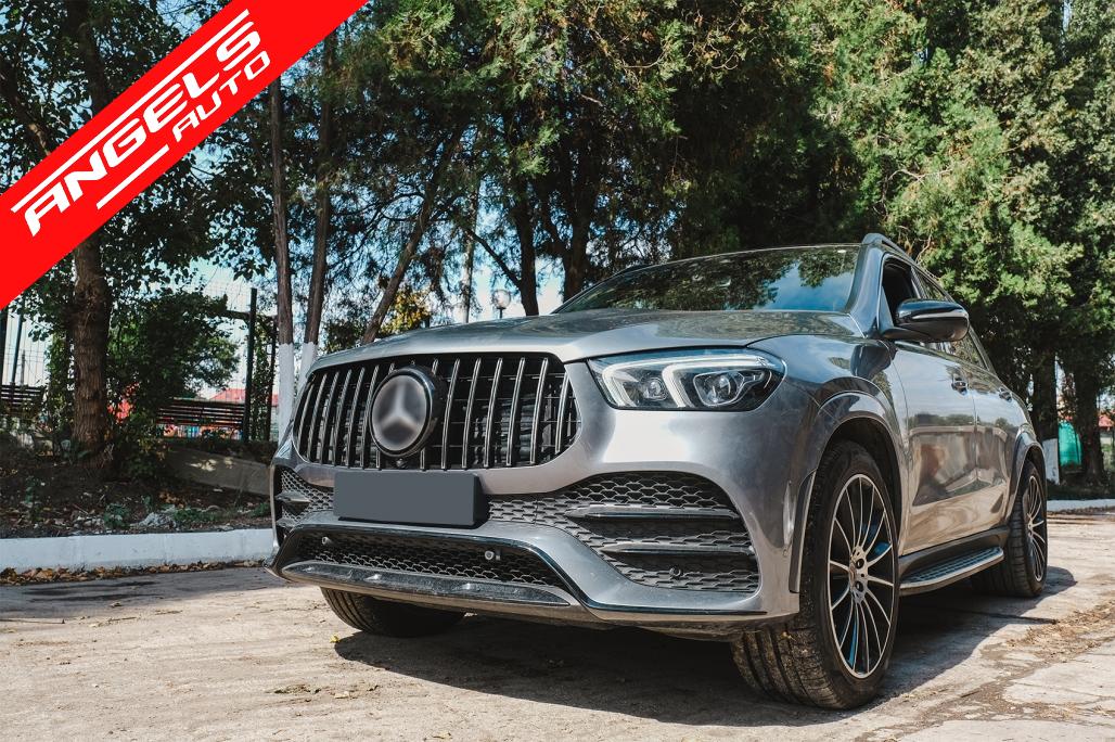 Grila Centrala compatibila cu Mercedes GLE SUV W167 V167 GLE C167 (2019-up) GTR Panamericana Look - imagine 7