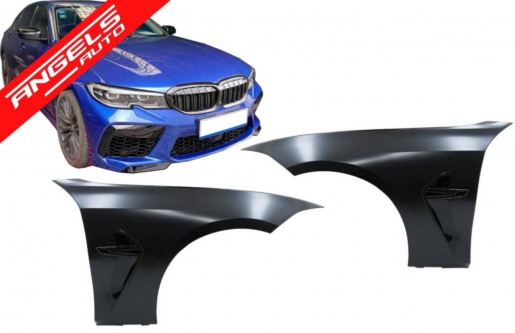 Aripi Laterale compatibile cu BMW Seria 3 G20 Sedan G21 Touring (2018-up) M8 Look - imagine 8