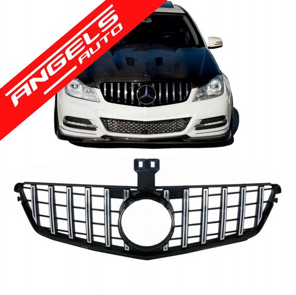 Grila compatibila cu Mercedes C-Class W204 S204 (2007-2014) GT-R Panamericana Design - imagine 6