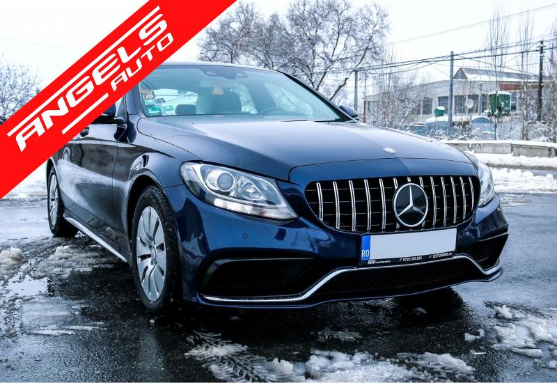 Grila compatibila cu Mercedes C-Class W205 S205 C205 (2014+) GT-R Panamericana Design - imagine 6