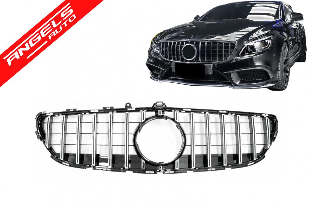 Grila compatibila cu Mercedes CLS W218 (2014-2017) GT-R Panamericana Design Chrome - imagine 8