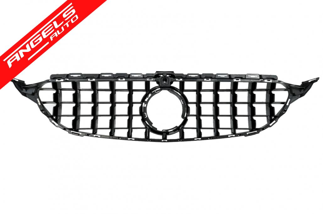 Grile compatibile cu Mercedes W205 S205 A205 C205 (03.2018-2020) 360 Camera All Black - imagine 4