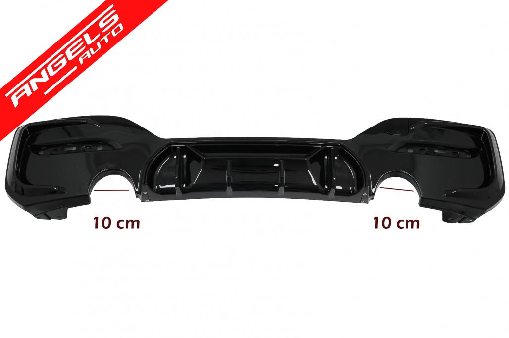 Difuzor Bara Spate Evacuare Dubla compatibil cu BMW 1 F20 F21 LCI (2015-2019) Look - imagine 5