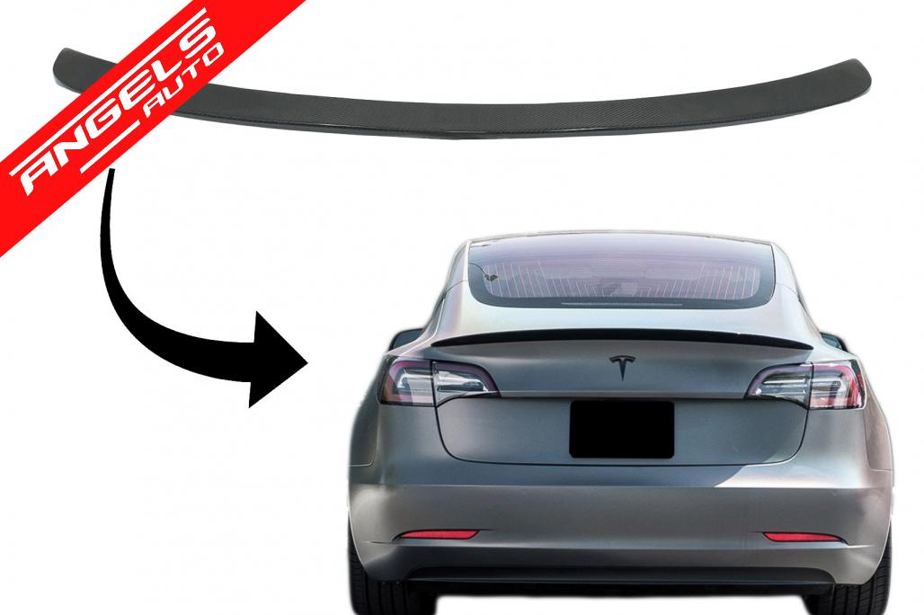 Eleron Portbagaj compatibil cu Tesla Model 3 (2017+) Carbon Real - imagine 2