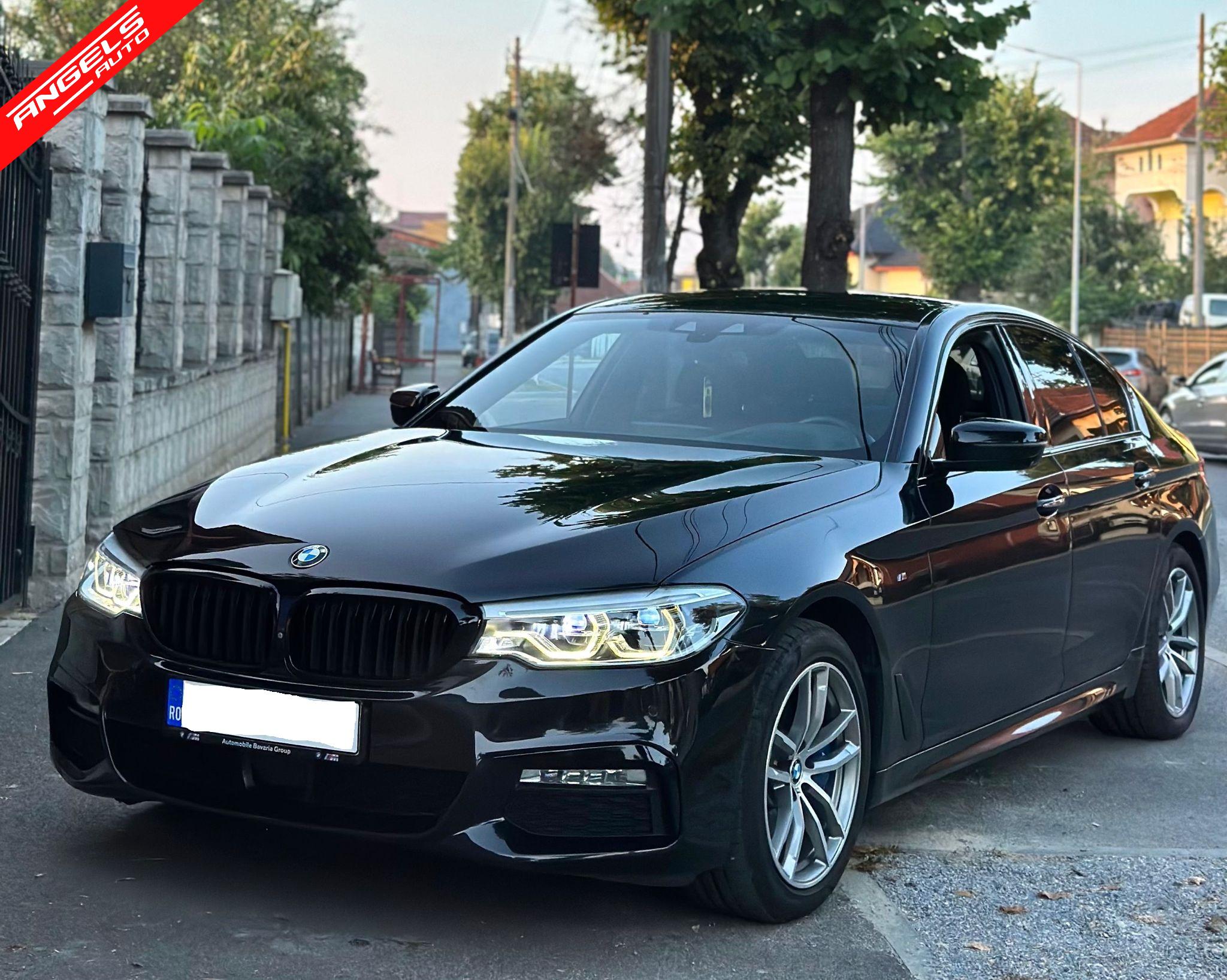 Grile Duble compatibile cu BMW Seria 5 G30 G31 (01.2017-06.2020) Sport Negru Lucios - imagine 3