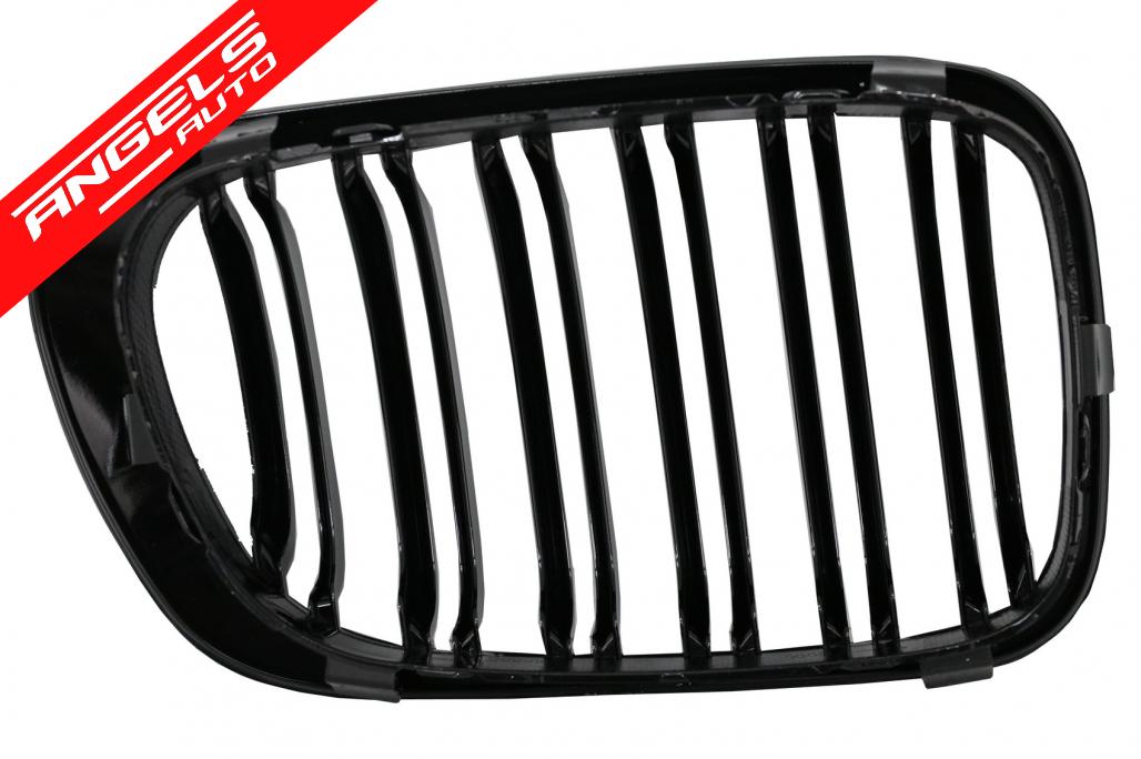 Grile Duble compatibile cu BMW Seria 3 E46 Coupe Cabrio (1999-2002) Negru Lucios - imagine 8