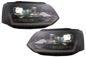 Faruri Full LED compatibile cu VW T5 Facelift (2010-2015) Semnal Dinamic Secvential