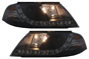 Faruri LED DRL compatibile cu VW Passat Sedan 3BG (2000-2005) Negru