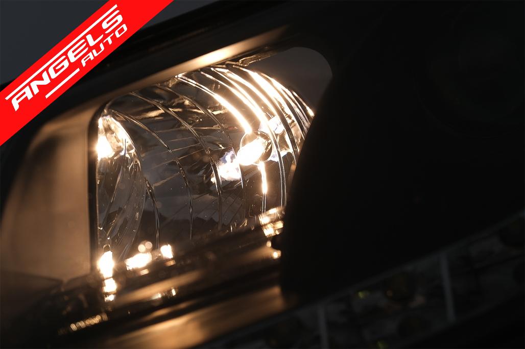 Faruri LED DRL compatibile cu VW Passat Sedan 3BG (2000-2005) Negru - imagine 6