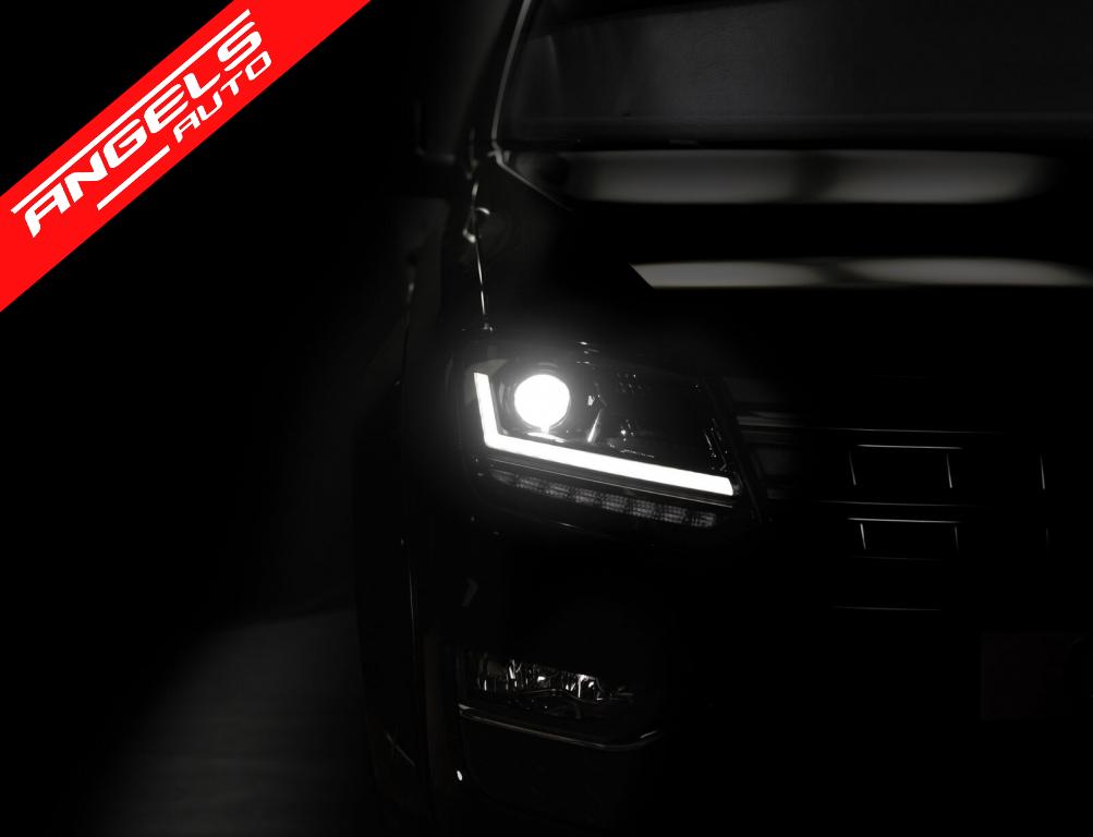 Faruri Osram LED DRL compatibile cu VW Amarok (2010-2021) Semnal Dinamic Secvential Negru - imagine 4