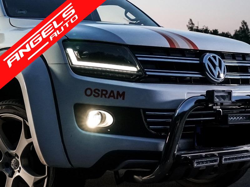 Faruri Osram LED DRL compatibile cu VW Amarok (2010-2021) Semnal Dinamic Secvential Negru - imagine 8