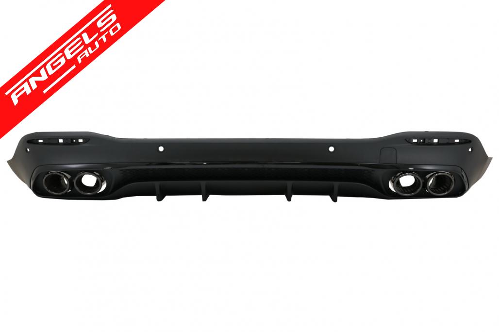 Difuzor cu Tobe Negre compatibil cu Mercedes GLE W167 SUV GLE53 Design Night Package