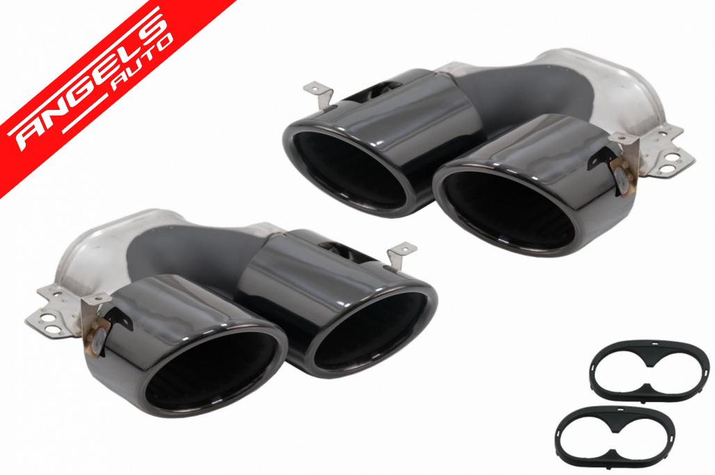 Difuzor cu Tobe Negre compatibil cu Mercedes GLE W167 SUV GLE53 Design Night Package - imagine 5