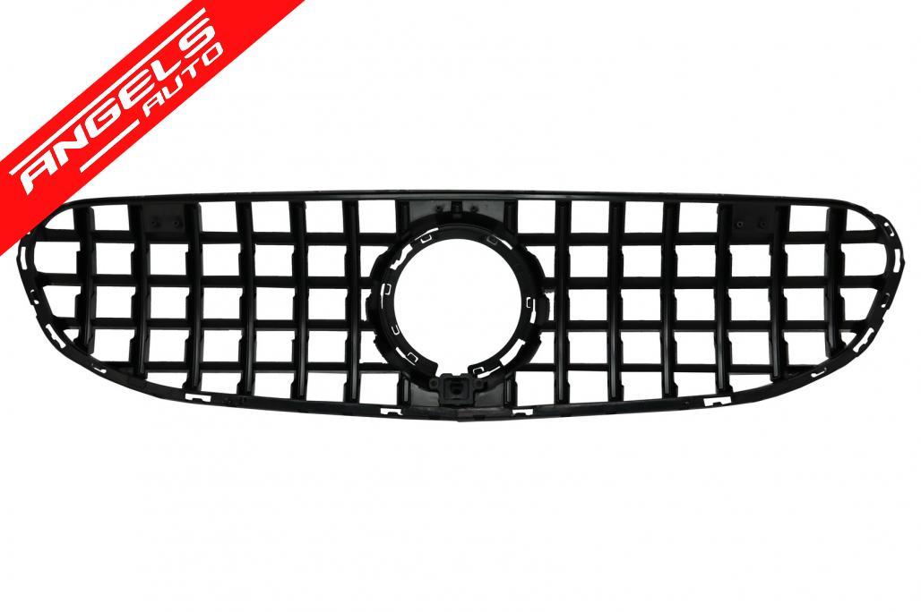 Grila compatibila cu Mercedes GLC X253 C253 (2020-Up) OffRoad GTR Design Negru-Crom - imagine 5