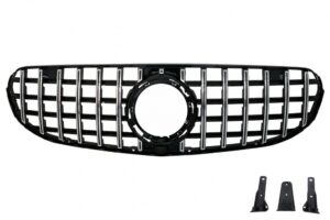 Grila compatibila cu Mercedes GLC X253 C253 (2020-Up) OffRoad GTR Design Negru-Crom
